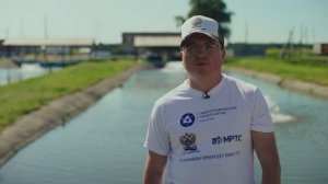 Выпуск сибирского осетра на АЭРЗ ФГБУ Главрыбвод август, 2021 год