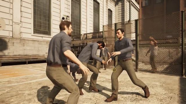 ОБЛИЛИ С ПОЖАРНОГО ШЛАНГА! Прохождение игры A Way Out  XboX one часть 1