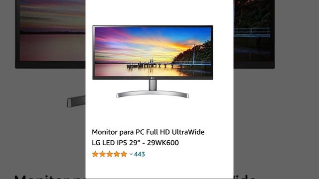 Monitor para PC Full HD UltraWide LG LED IPS 29” 29WK600 смотреть онлайн