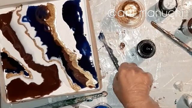 Интерьерная картина. Картина эпоксидной смолой. Epoxy art. Resin art. Эпоксидка смотреть онлайн