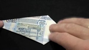 Оригами из денег галстук из купюры