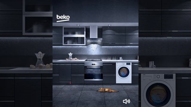 Инверторный мотор ProSmart - это низкий уровень шума ? Анимация для Beko