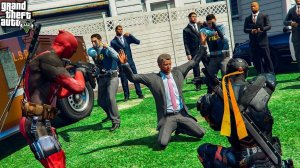 ДЕФСТРОУК И ДЭДПУЛ НАПАЛИ НА ПРЕЗИДЕНТА В ГТА 5 МОДЫ! ОБЗОР МОДА В GTA 5! ГТА ИГРЫ ВИДЕО MODS