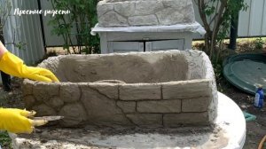 Грядки из цемента своими руками