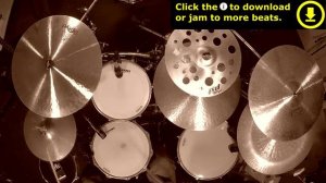 Post Punk Drum Track 110 BPM  - 20 Minute Drum Loop