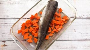 Рыба запеченная со стручковой фасолью