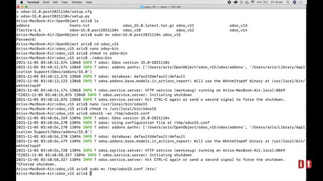 How to install odoo15 on mac смотреть онлайн