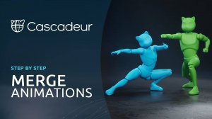 Как объединить анимации в Cascadeur / How to Merge Animations in Cascadeur (русская озвучка)