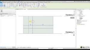 3.2 Схема разрезки витража в REVIT