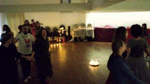 Елена Жемис x Екатерина Берзина x Ветер Воды - Кучер / live, фрагмент, Танцы при свечах, 2023-12-28