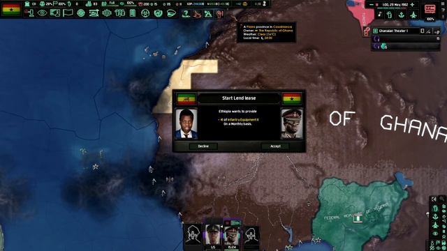 ETHIOPIA EXPANDS | COLD WAR IRON CURTAIN MOD - GHANA | HEARTS OF IRON 4 [P15] смотреть онлайн