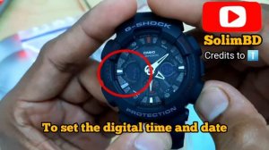 G-Shock 5229 How To Set Time & Date | Adjust GA-120 GA-200 GA-201