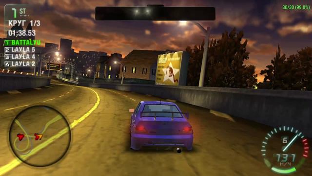 NFS Carbon Own The City PSP Часть 7 Сирены Жилой/Босс Лейла 1