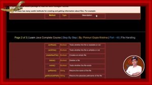 Learn Java Complete Course | Step By Step | Files Handling | By: Ponnuri Gopie Krishna | Part - 48