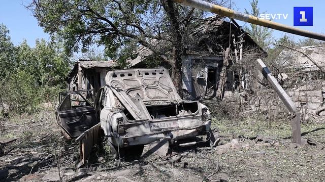 Два частных дома разрушены в Донецке после атаки боевиков ВСУ