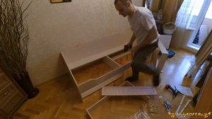 Видео по сборке кровати Соната Ид 01 95а с настилом.