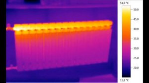 Распределение тепла в радиаторе. Снимки Тепловизора. Часть вторая
