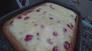 Заливной ягодный пирог