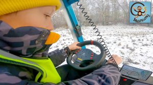 Дети и Машина. Диана и Даня эвакуируют машины. Манкиту