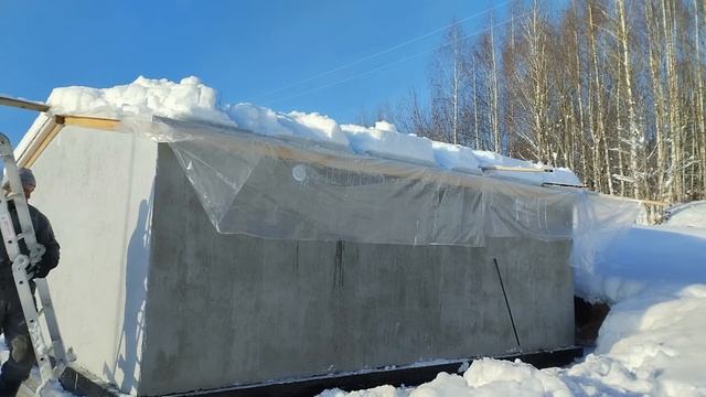 Дом из Техноплекса.  Закрытие сезона. Уехал на заработки!