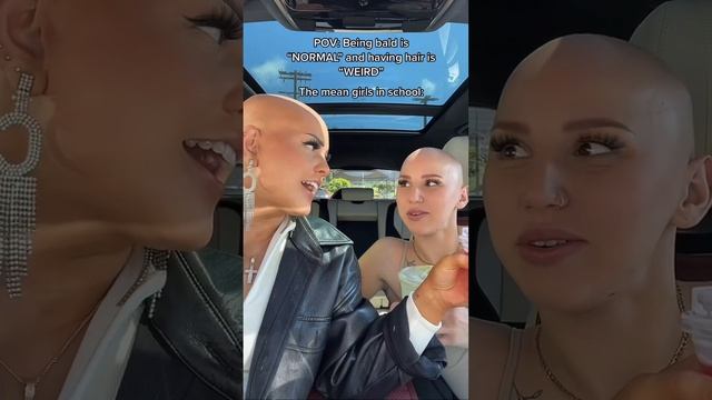 POV: being bald is normal & having hair is weird