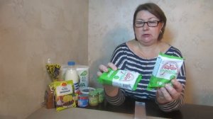 Закупка и распаковка продуктов на 1100 рублей.