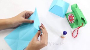 DIY HOW TO MAKE PAPER TELEPHONE -  Paper Telephone -  Paper Craft Idea  - Origami Telephone