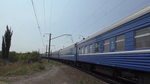 "Кирпич" с поездом БЧ! ЭП1-356 с поездом №301 Адлер - Минск
