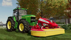 Заготовка сена в Farming Simulator 22.