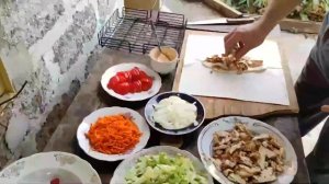 Шаурма на мангале. Быстрый и простой рецепт