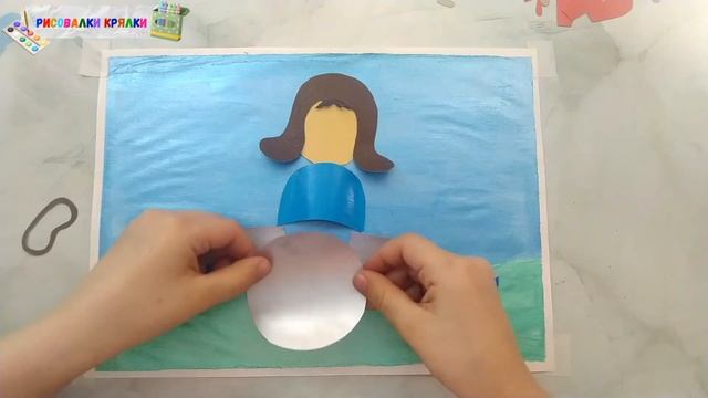 Объемная поделка САМОЛЁТ на 23 февраля. Аппликация из цветной бумаги своими руками. смотреть онлайн