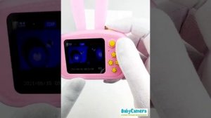 Детский фотоаппарат Babycamera Детский цифровой фотоаппарат Зайчик с играми/игрушка Зайка с ушками