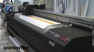 BIGPRINTER RS3206 printing on banner / печать на баннере