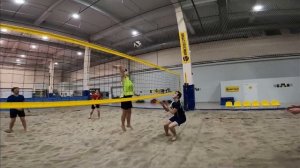 Пляжный волейбол от первого лица 3х3 | Волейбольная тренировка «Dream Team»