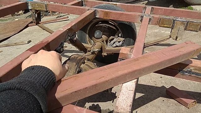 Самодельный прицеп из москвичевского моста (полное видео) смотреть онлайн