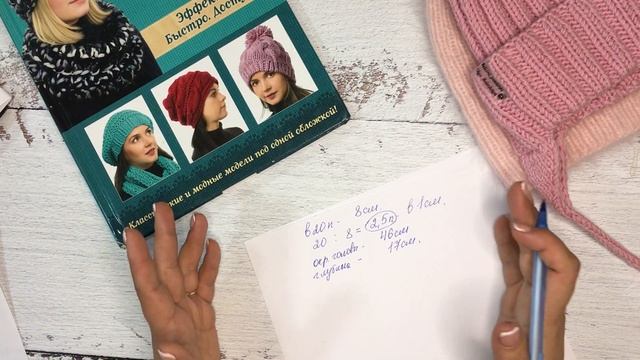 Расчет петель для шапки на любой размер. смотреть онлайн