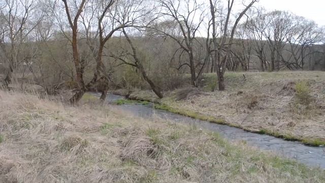 - У железнодорожных мостов через реку "Строганка". Смоленский район. Россия. 28 апреля 2020 года. - смотреть онлайн