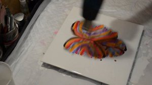 БАБОЧКА/ Рисуем жидким Акрилом/ Fluid Art