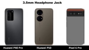 Huawei P40 Pro vs Huawei P50 vs Google Pixel 6 Pro