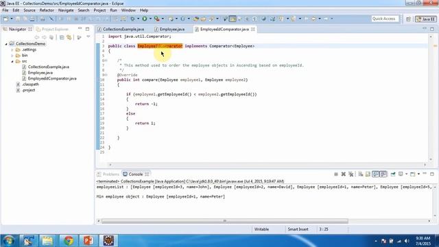 Collections (Min Comparator) | Java Collection Framework смотреть онлайн