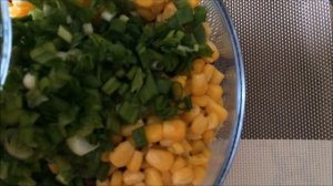 Очень вкусный салат из фасоли и кукурузы за 5 минут!!!