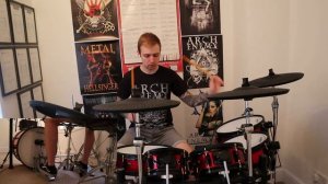 Metal HellSinger - Ft Alissa White Gluz - Stygia Drum Cover