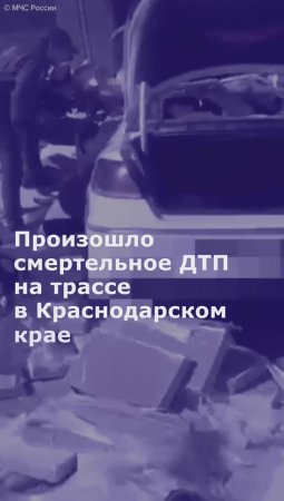 Произошло смертельное ДТП на трассе в Краснодарском крае