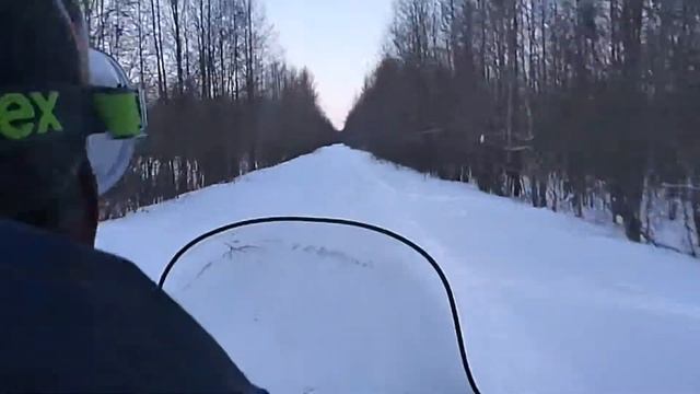 Покатушки на снегоходе... смотреть онлайн
