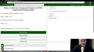 Compound Assignment With Augmented Multiplication - Free Code Camp