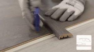 Установка порога для пола Quick Step Incizo 5 в 1 на стык ламината