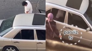 ЛАҲЗАИ ЛАТТУКӮБИ ДУХТАР ДАР ДАРУНИ ЯК МОШИН ДАР ДУШАНБЕ