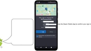 Use the steam mobile app to confirm your sign in