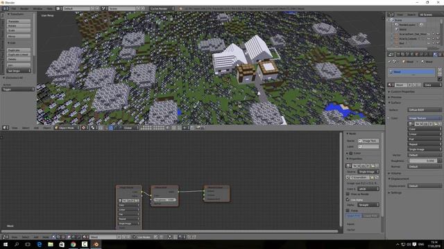 Импорт мира Minecraft в Blender