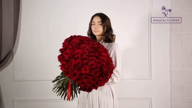 101 красная роза Эквадор 70 см смотреть онлайн